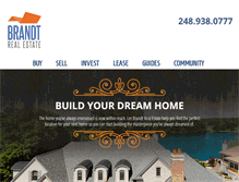 Tablet Screenshot of brandt-realestate.com